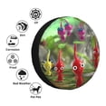 thumbnail image 6 of Lsque Pikmin Pattern Tire Covers - Tough Tire Wheel Protector for Truck, SUV, Trailer, Camper, RV - 15 inch, 6 of 7