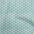 thumbnail image 1 of oneOone Cotton Poplin Sea Green Fabric Asian Dabu Sewing Craft Projects Fabric Prints By Yard 42 Inch Wide, 1 of 4