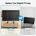 thumbnail image 3 of PERLESMITH Support Universel pour Téléviseur de 20 à 75 Pouces, Support de Table Réglable en Hauteur, Pieds de Remplacement pour Téléviseur à Grande Capacité de Charge avec Supports en Acier, 3 of 7