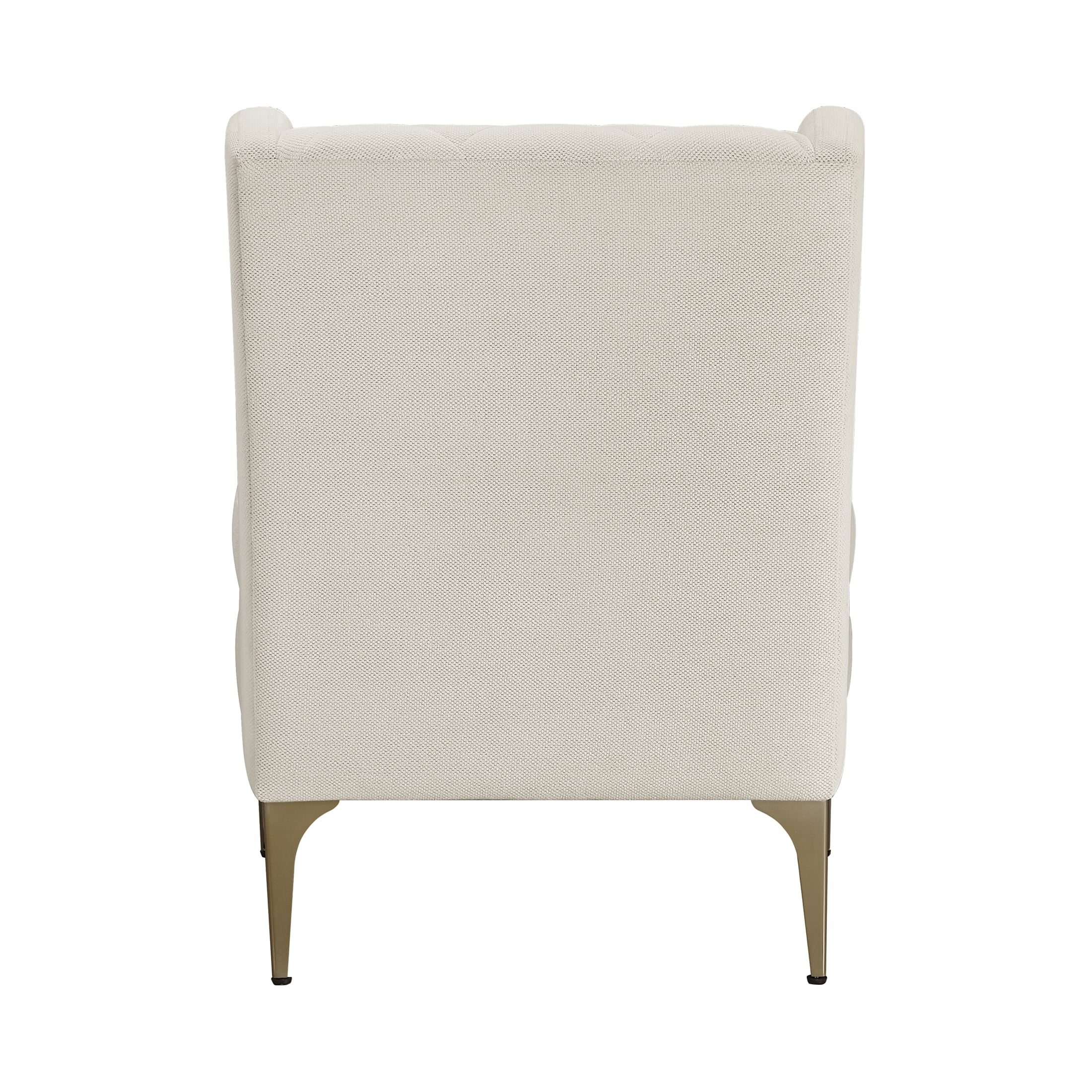 OakvillePark Emberhollow Chenille Wingback Accent Chair with Metal Legs, Taupe