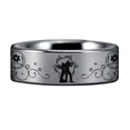 thumbnail image 3 of Silver Tungsten Armed Couple Ring, 3 of 4