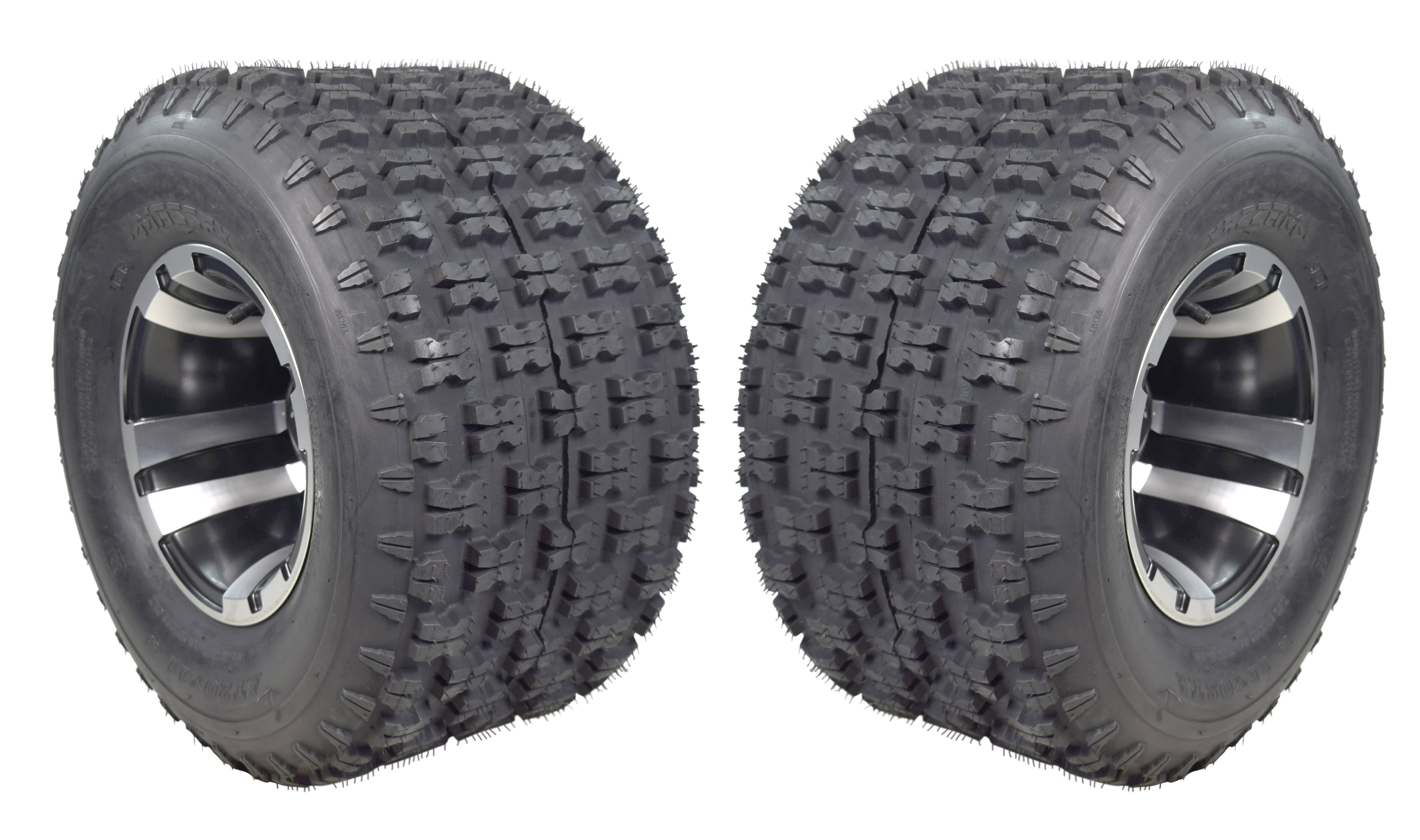MASSFX 20 Rear ATV Tire Set 20x11-9 Tire 4 PLY 20x11x9 MO20119 2 Pack 