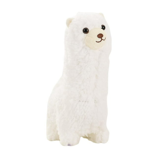 Juguete electrónico de alpaca, simulación de animal que canta y camina para niños de 3, 4 y 5 años. blanco