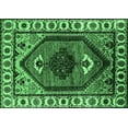 thumbnail image 1 of Ahgly Company Indoor Rectangle Oriental Emerald Green Industrial Area Rugs, 6' x 9', 1 of 4