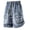 A-Blue2387, variant on XIAONU Mens Solid Denim Shorts Elastic Waist Side Pockets Shorts