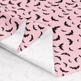 Manfei Pink Bat Fabric by the Yard 2 Yards, Halloween Silhouette Sewing ...