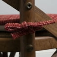 thumbnail image 2 of Aria Memory Foam Non-Slip Chair Cushion Pad with Ties 12 Pack - Multi Burgundy, 2 of 6