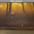 thumbnail image 6 of Ambesonne Fall Place Mats Set of 4, Foggy Evening in the Park, Standard Size, Marigold Caramel, 6 of 6