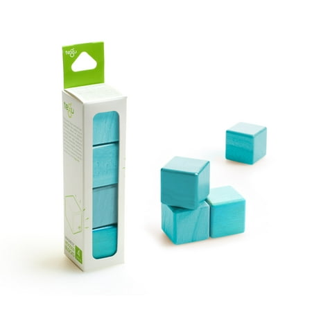 Tegu 4 Piece A La Carte - Cubes - Tegu Blue