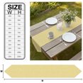 thumbnail image 3 of Lemon Yellow Table Runner Linen Burlap Table Runner 70 Inches Long Rustic Farmhouse Solid Color Dresser Scarves for Kitchen Island Coffee Dining Room Party Wedding Banquet Holiday Decoration 13"x70", 3 of 8