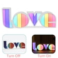 thumbnail image 2 of Dosaele 2pcs new LED neon light LOVE color lamp modeling lamp wall decoration atmosphere lamp combination Rainbow Night Light for Party, Christmas, Teen Girls Room, Table Decoration, 2 of 2