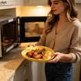 thumbnail image 6 of Apple Shaped Dinner Plates, Wheat Straw Style Reusable Serving Plates, Microwave and Dishwasher Safe Food Plates With Rounded Edges, Lightweight Tableware for Kitchen, Camping, Snacks and Desserts, 6 of 9