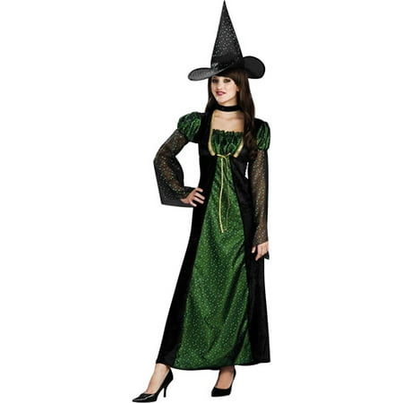 Green Sparkle Witch Adult Halloween Costume