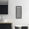 thumbnail image 3 of Stupell Industries Cottage Bathroom Rules Reminders Black Floating Frame Canvas Art, 11 x 25, by Julia Frost, 3 of 8