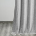 thumbnail image 5 of Millennial Grey Vintage Thermal Cross Linen Weave Blackout Curtain (1 Panel), Millennial Grey, 50W X 96L, 5 of 6