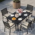 thumbnail image 4 of Outdoor Patio Cushion Covers 4 Pack Khaki White Stripes Patio Chair Cushion Covers with Ties and Zipper Modern Vertical Lines Waterproof Outdoor Seat Cushion Covers for Patio Furniture 20"x18", 4 of 5