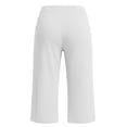 thumbnail image 5 of BUIGTTKLOP Capri Pants for Women High Waisted Yoga Capris Straight Wide Leg Stretchy Pull on Cropped Pants, 5 of 6