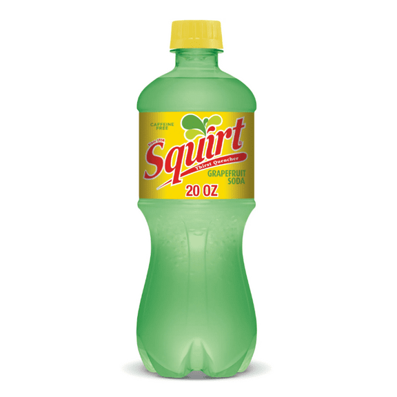 Squirt Caffeine Free Grapefruit Soda Pop, 20 fl oz Bottle (6-Pack)