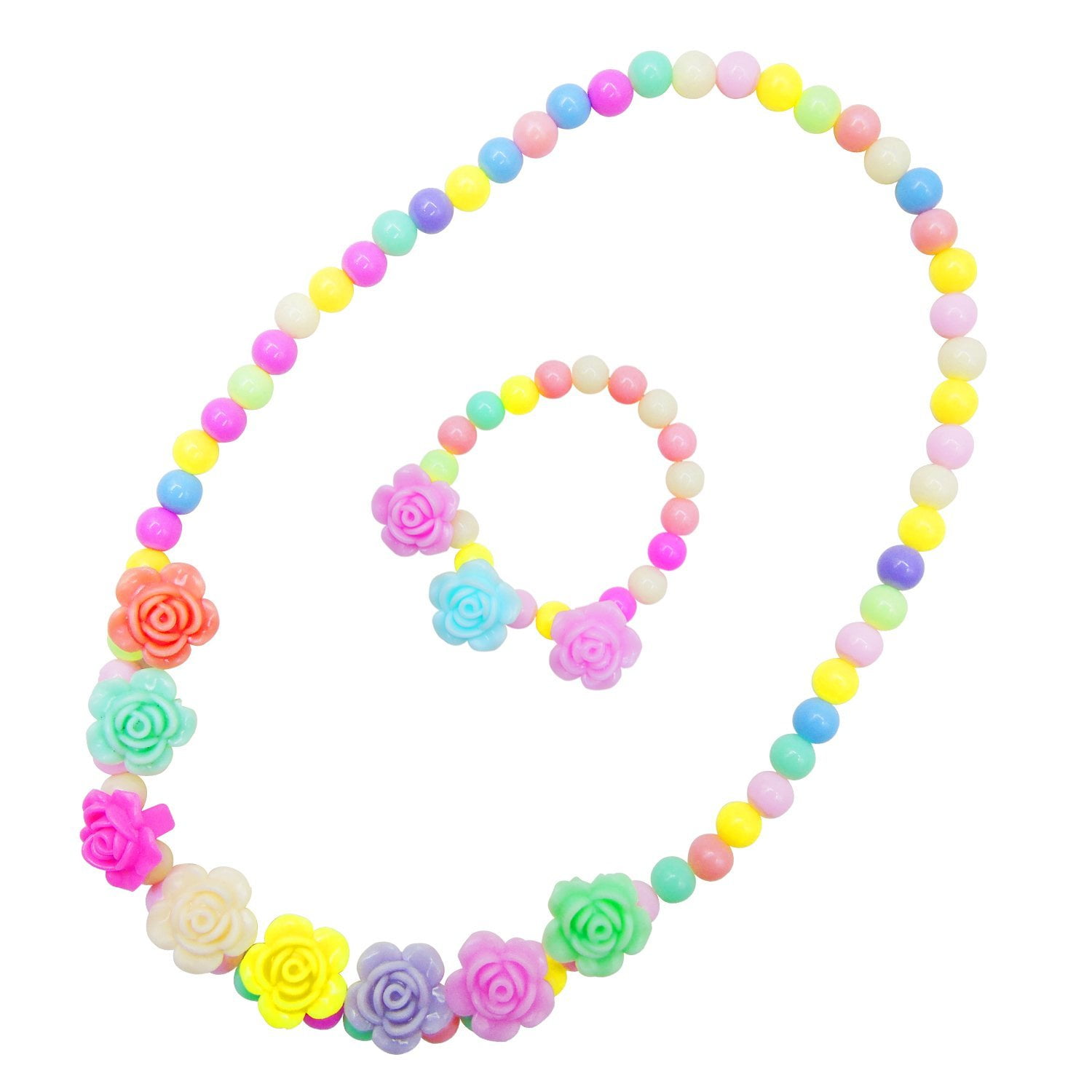 little girl necklace and bracelet set