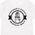 thumbnail image 4 of Inktastic April Parkinsons Disease Awareness Month Badge Boys or Girls Long Sleeve Toddler T-Shirt, 4 of 5