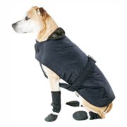 Muttluks 3-Layer Belted Winter Dog Coat, Size 20, Black
