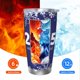 thumbnail image 5 of Feliz Año Nuevo 2025 Vaso de acero inoxidable de 20 oz Taza de café de viaje Taza térmica portátil con tapas, 5 of 7