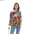 thumbnail image 3 of Women Xmas Sweatshirt Off-shoulder Sexy Long Sleeve Cartoon Animal Print Pullover Christmas Ugly Top Christmas Creative Gift New (GA404-1024,M), 3 of 6