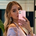 thumbnail image 2 of for iPhone 16 Plus Magnetic Case, Support Mag-Safe Charging, Anti-Fingerprint Slim Shockproof Rugged Wave Edge Frame Design Phone Case Cover for iPhone 16 Plus, Pink, 2 of 6