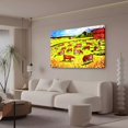 thumbnail image 3 of Póster de lienzo de ganado en los valles, decoración de dormitorio, paisaje deportivo, decoración de oficina, regalo, estilo marco, 12 x 18 pulgadas (30 x 45 cm), 3 of 8