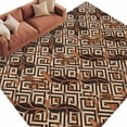 thumbnail image 2 of Boho Tribal 5'x8' Area Rug for Living Room, Abstract Floral Geometric Pattern Art Vintage Washable Non-Slip Rugs for Bedroom Nursery Dining Room, Low-Pile Kitchen Carpet Large Entryway Rugs, 2 of 9