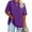 Purple, variant on Ptaesos Women's Plus Size T Shirts Oversized Tees Summer Short Sleeve Crew Neck Loose Tunic Tops