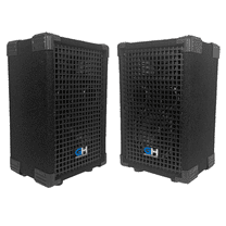 GH5L - Pair of Passive 5 Inch 2-Way PA/DJ Loudspeaker Cabinets - 300 Watt Full Range PA/DJ Band Live Sound Speakers