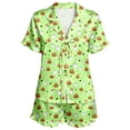 thumbnail image 4 of Angala Halloween Pajamas Women Graphic Pjs Outfits Womens Short Pajamas Set, 4 of 4