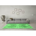 thumbnail image 3 of Ahgly Company Indoor Rectangle Oriental Emerald Green Traditional Area Rugs, 7' x 9', 3 of 4