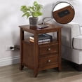 thumbnail image 5 of Convenience Concepts Melbourne 2 Drawer End Table with Charging Station and Shelf, Espresso, 5 of 12