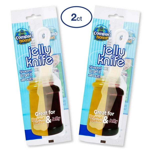 Compac Jelly Knife Spreader Plastic Knife Spatula and Contoured Jar