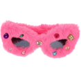 thumbnail image 2 of a refined and engaging product description based on your input:\n\n \n\n**Plush Decorative Sunglasses with Rhinestones – Lovely Fuzzy Eyewear for, 2 of 4