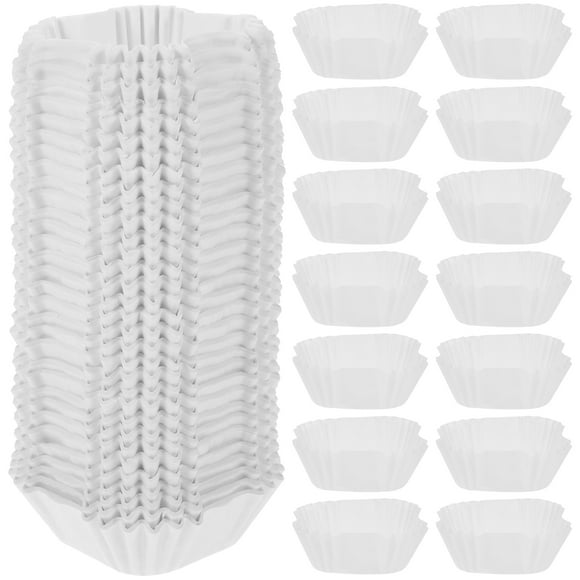 1000 piezas de cajas de cupcakes para hornear pasteles Muffin Liners Moon Cake Liners tazas de papel para cupcakes