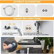 Kcpolre Portable Washing Machine 17.8 lbs Full-Automatic Compact Washer Machine for Apartment, 10 Wash Program Small Portable Washer for Dorm, Apartment, Home, Grey