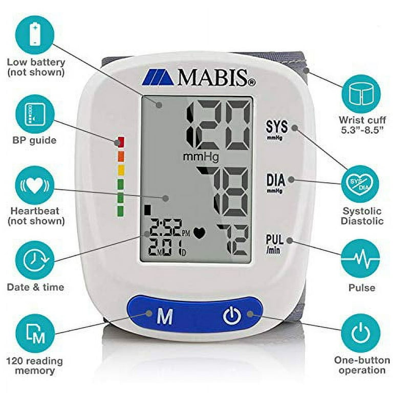MABIS 04-820-001 Blood Pressure Monitor, 1 Each - FSA Market