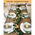 thumbnail image 4 of 13 Inch Round Placemats Set of 4, Palm Leaves Tropical Non Slip Heat Insulation PP Table Mats, Green Botanical Summer Washable Place Mats for Kitchen Dining Party Table Decor, 4 of 7