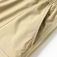 thumbnail image 5 of RYDCOT Men’s Cargo Sweat Shorts Casual Drawstring Elastic Waist Shorts Athletic Workout Gym Jogger Short with Pockets Khaki, 5 of 9