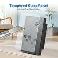 thumbnail image 2 of Mistaha Multi-functional Smart Wall Light Switch with Type-C/USB/US Plug Outlets, WiFi Control, Tempered Glass Panel, Timer, and Group Sharing - Black US Plug 1 Way, 2 of 7