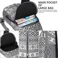 thumbnail image 4 of Vintage Artistic Sling Backpack Tribal Lightweight Bag for Short Outdoor Trips, 4 of 6