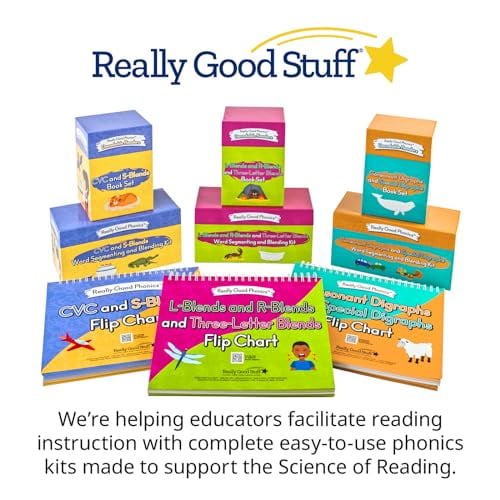 Really Good Phonics Magnetic Word Building Kit – 6 Boards & 156 Letters For Reading Practice