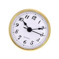 thumbnail image 1 of 70mm Clock Insert Gold Rim White Dial Round Clock Head Quartz Movement Battery Operated, 1 of 9