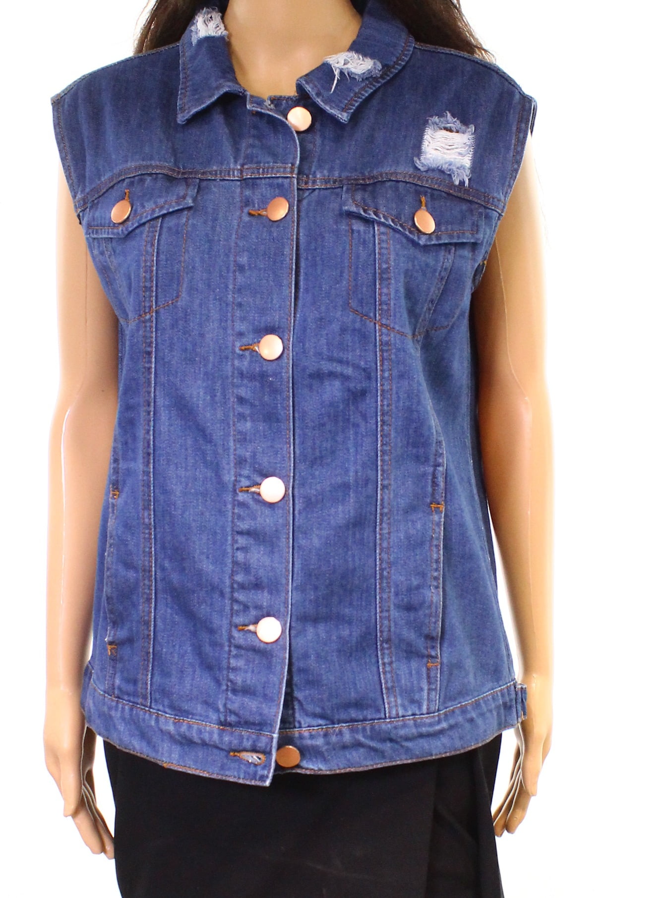 walmart womens denim vest