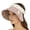 Coffee, variant on Sun Visor for Women Wrap Around Sport Headband Sun Protection Stylish Striped Large Brim Outdoor Straw Sun Hat