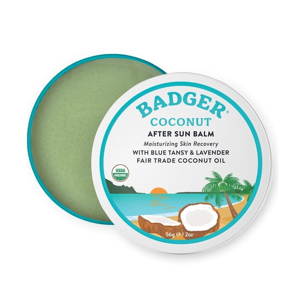 Badger After Sun Balm with Coconut and Ylang-Ylang, 2 oz