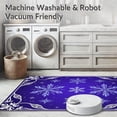 thumbnail image 5 of ODIKA 3'x5' Machine Washable Non-Slip Area Rug, Magical Snowy Night Enchanted Wonderland Accent High Traffic Rug with Pad, Blue, 623170, 5 of 8